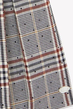 Robe Chataigne à carreaux