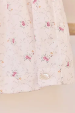 Robe Ecru broderie florale