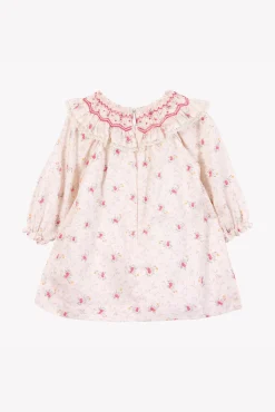 Robe Ecru broderie florale