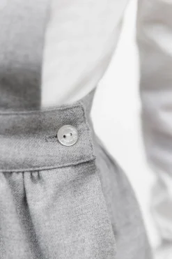 Robe Gris chiné à bretelles croisées