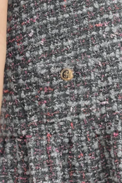 Robe Gris foncé en tweed