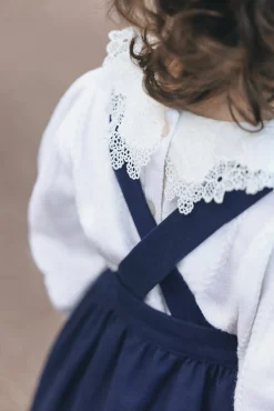 Robe Marine à bretelles croisées