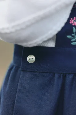 Robe Marine à bretelles croisées