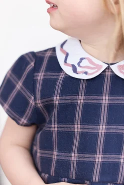 Robe Myosotis à carreaux