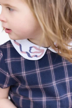 Robe Myosotis à carreaux