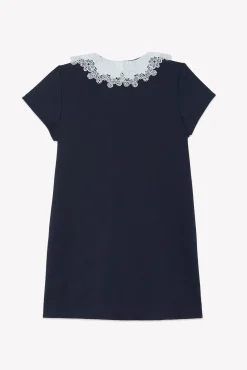 Robe Marine col volanté