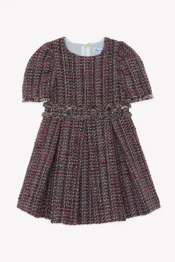 Robe Magenta en tweed