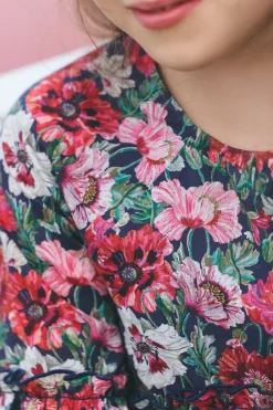 Robe Magenta tissu liberty