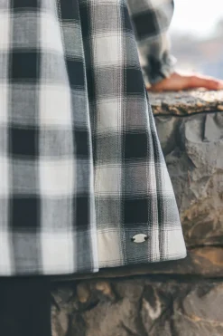 Robe Noir à carreaux