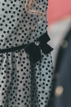 Robe Noir à pois
