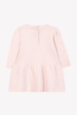 Robe Rose pâle broderie chat