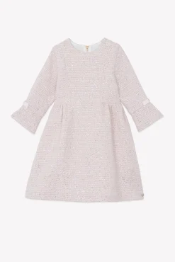 Robe Rose pâle en tweed