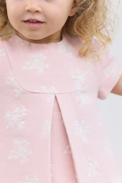 Robe Rose poudré imprimé floral