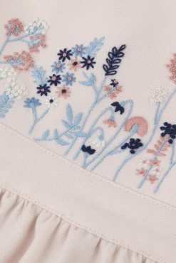 Robe Rose pâle à bretelles croisées