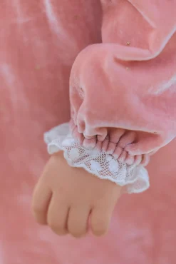 Robe Rose poudré en velours