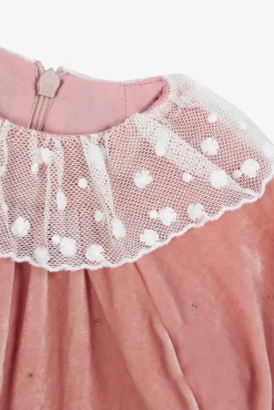 Robe Rose poudré en velours