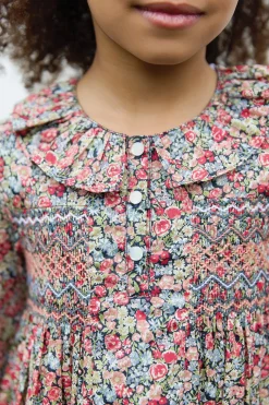 Robe Tissu liberty manche smock