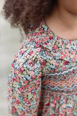 Robe Tissu liberty manche smock