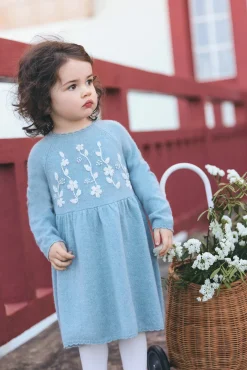 Robe Vert d'eau en maille