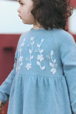 Robe Vert d'eau en maille