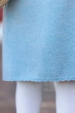 Robe Vert d'eau en maille