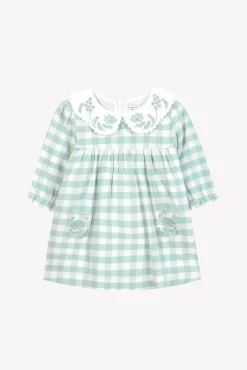 Robe Vert d'eau vichy