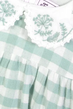 Robe Vert d'eau vichy