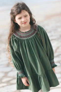 Robe Vert de gris velours