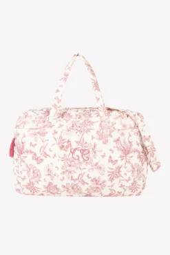 Sac à langer Imprimé inspiration Toile de Jouy rose