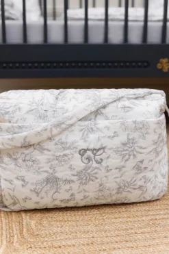 Sac à langer Imprimé inspiration toile de jouy gris