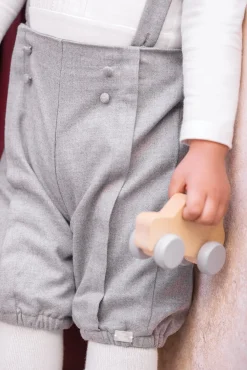 Salopette Gris chiné à boutons