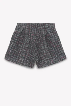 Short Gris foncé tweed