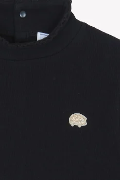 Sous-pull Noir écusson hérisson