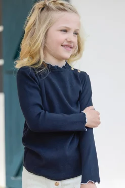 Sous-pull Marine col cheminé