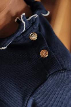Sous-pull Marine col cheminé