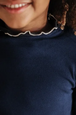 Sous-pull Marine col cheminé