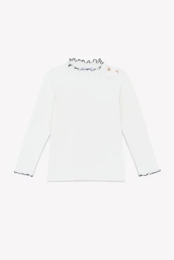 Sous-pull Ecru col cheminé