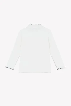 Sous-pull Ecru col cheminé