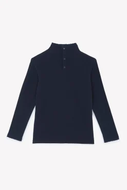 Sous-pull Marine écusson hérisson