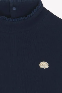 Sous-pull Marine écusson hérisson