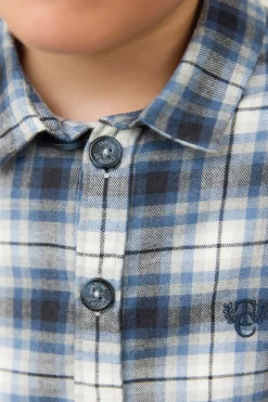 Surchemise Gris moyen flanelle