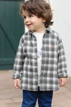 Surchemise Gris moyen carreaux