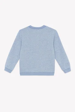 Sweat Bleu grisé illustration robots