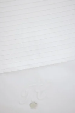 Tour de lit Monogramme blanc