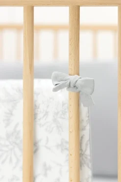 Tour de lit Imprimé inspiration toile de jouy gris