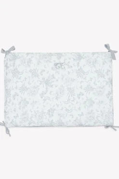 Tour de lit Imprimé inspiration toile de jouy gris