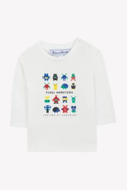 T-shirt Bleu électrique illustration game on