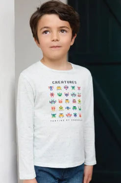 T-shirt Bleu électrique illustration créatures