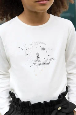 T-shirt Ecru illustration rêves étoilés