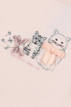 T-shirt Rose pâle illustration petits trésors